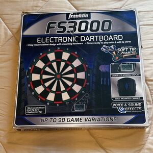 Franklin FS3000 Electronic Dartboard - Black/Red